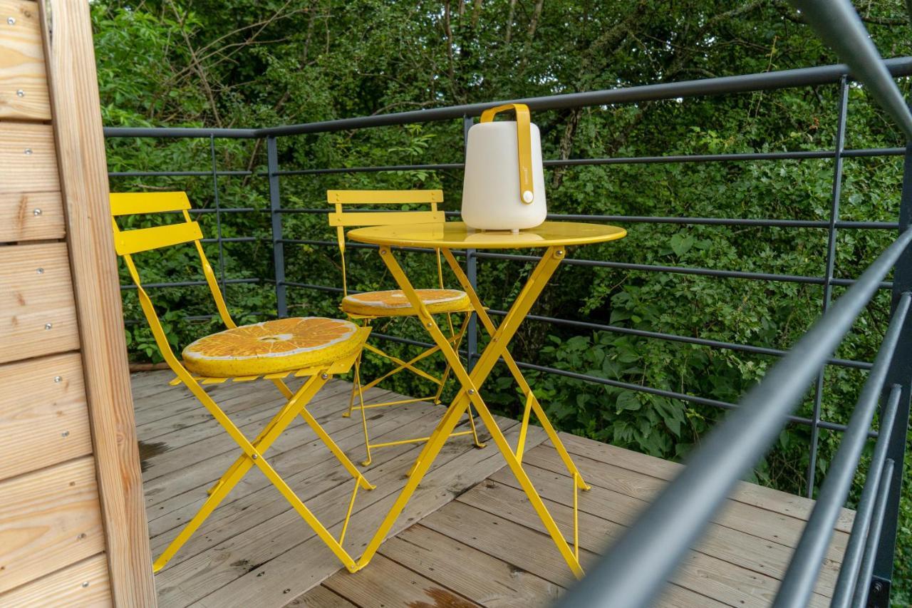 Le Moonloft Insolite Tiny-House Dans Les Arbres & 1 Seance De Sauna Pour 2 Avec Vue Panoramique Osenbach エクステリア 写真