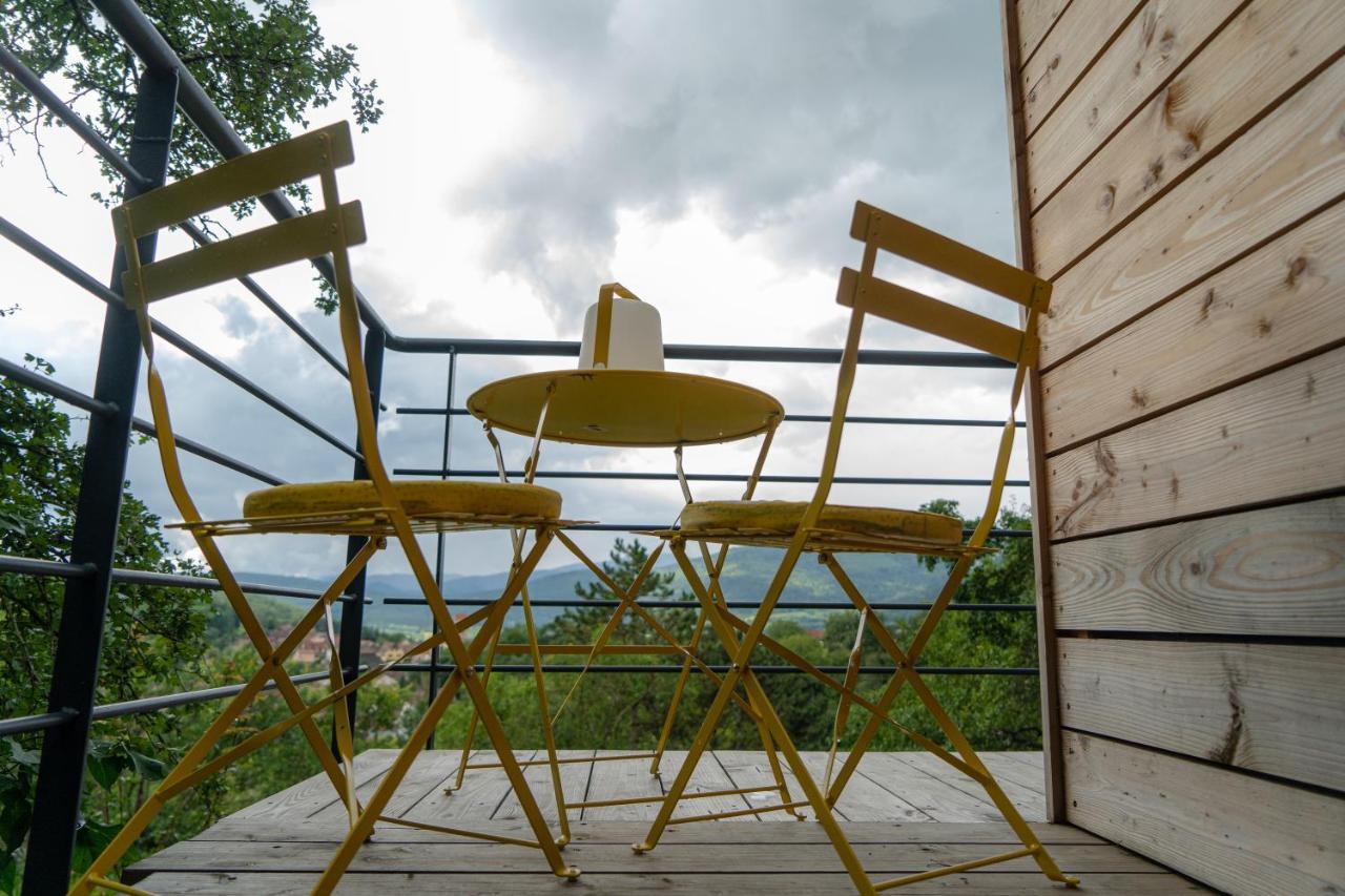Le Moonloft Insolite Tiny-House Dans Les Arbres & 1 Seance De Sauna Pour 2 Avec Vue Panoramique Osenbach エクステリア 写真