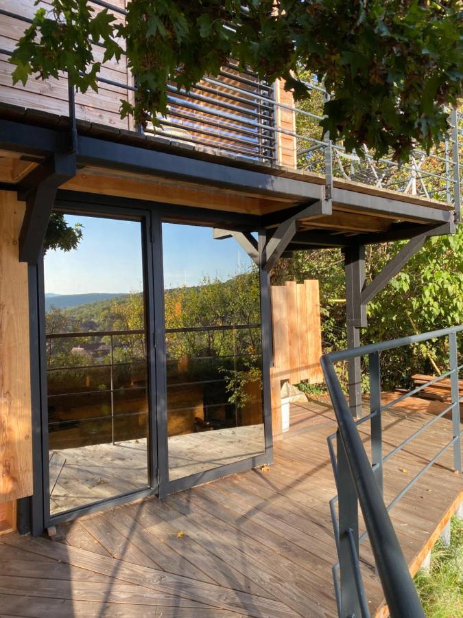Le Moonloft Insolite Tiny-House Dans Les Arbres & 1 Seance De Sauna Pour 2 Avec Vue Panoramique Osenbach エクステリア 写真